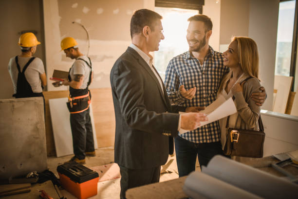 home buyers checking final property