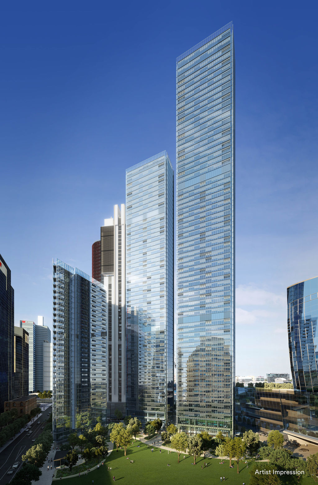 One Sydney harbour's 3 towers